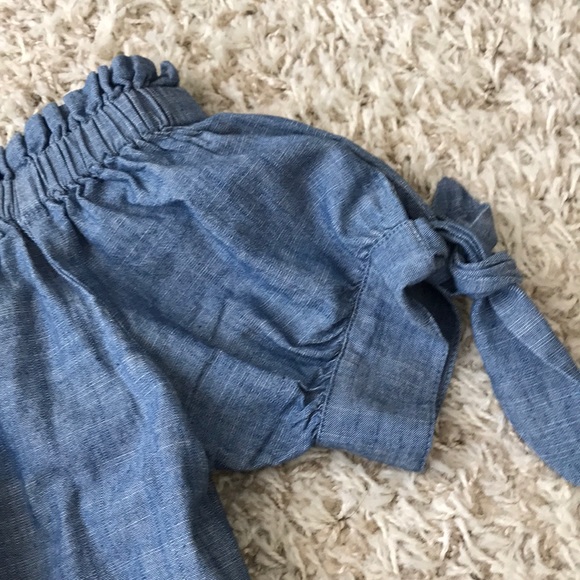 J Crew Denim Off Shoulder - Picture 3 of 5